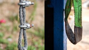 ワイヤーロープとベルトスリングの違いを徹底比較｜使い分けポイントと管理方法のアイキャッチ画像です。